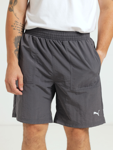 Woven Pocket Shorts - Charcoal