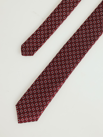 Diamond Fashion Tie - Red