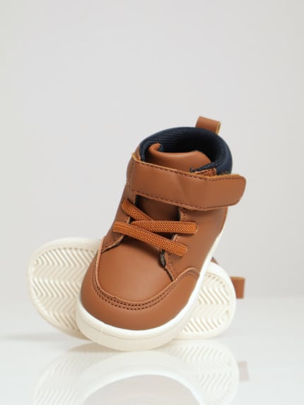 Baby Boys High Top Sneaker - Brown