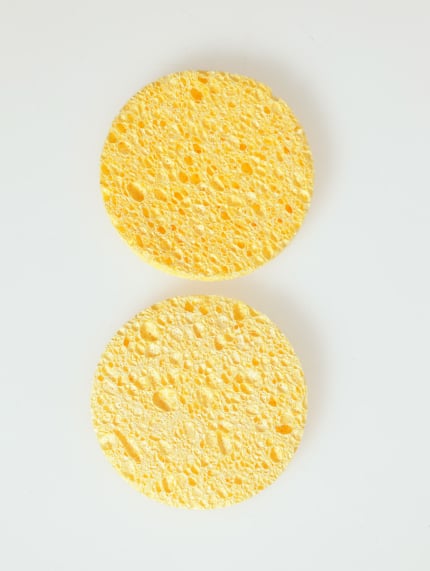 Facial Cleansing  Yellow Sponge 2 Pack