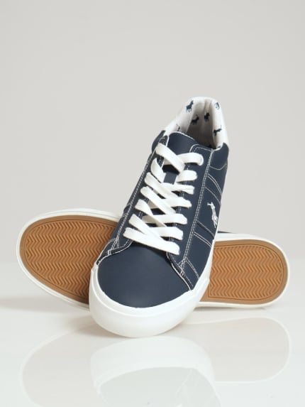 Stitch Basic Lace Up Sneaker - Navy/White