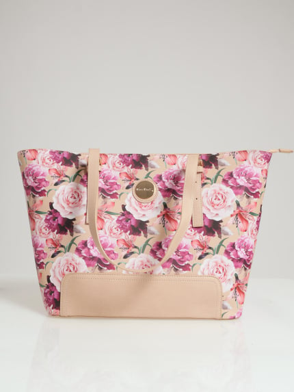 Daynah Floral Tote Bag - Pink