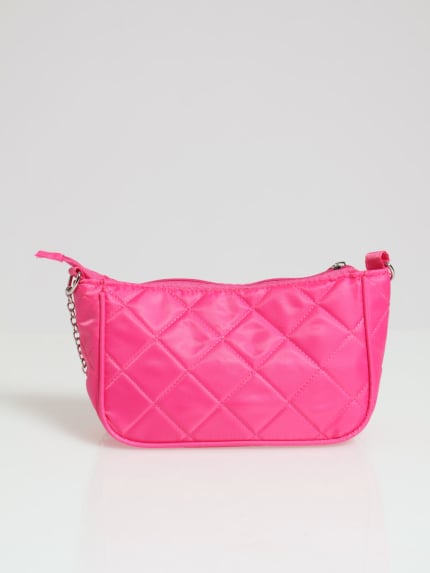 Girls Quilted Sling Bag - Pink
