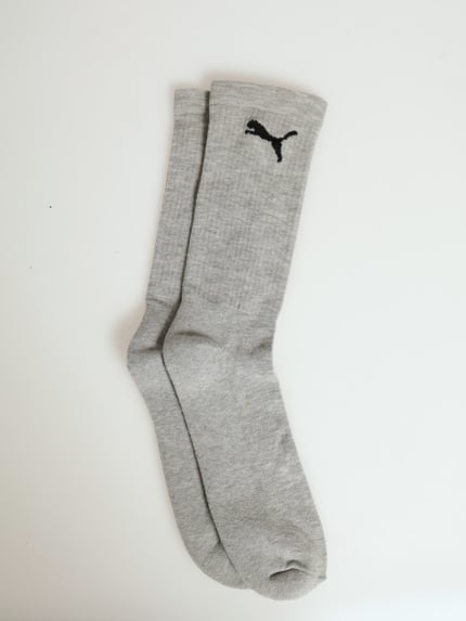 1 Pack Tennis Socks - Black/Grey