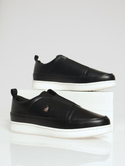 Elastic Slip On Sneaker - Black