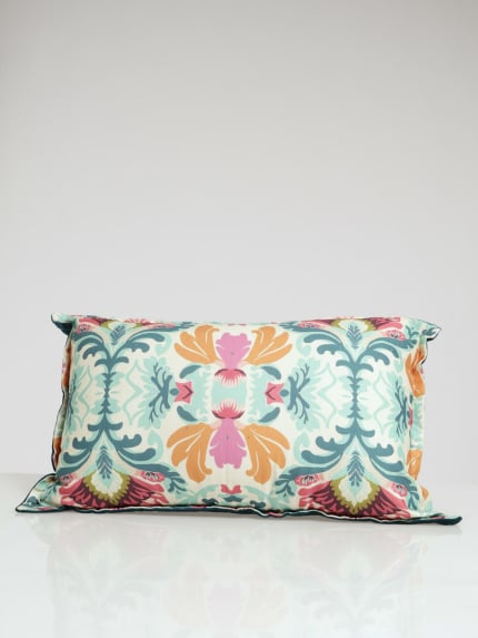 Tropical Ikat Scatter Cushion 40x60cm - Teal