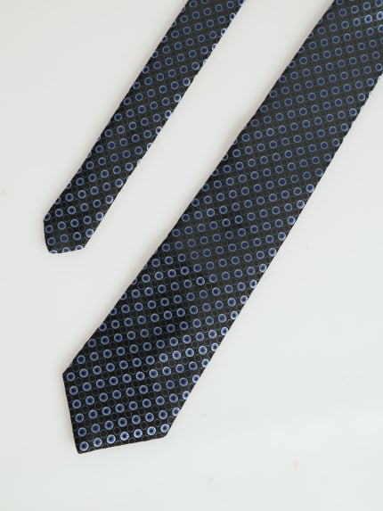 Circles Fashion Tie - Black