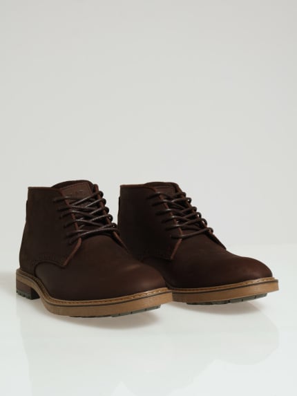 Lace Up Ankle Boot - Chocolate