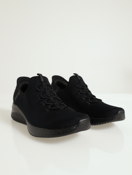 Ultra Flex 3.0 Slip-Ins Mock Lace Sneaker - Black