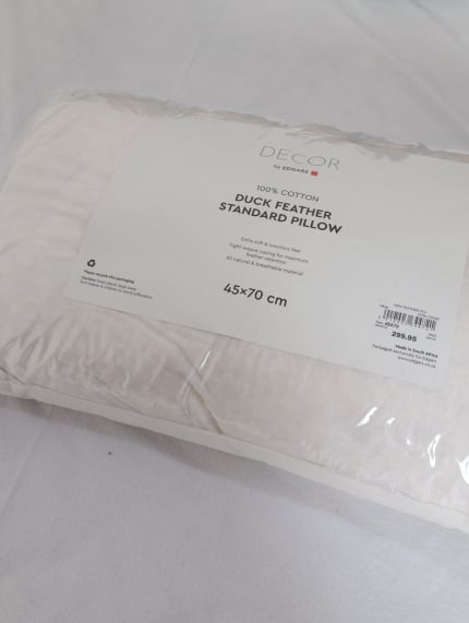 100% Feather Standard Pillow Inner-White