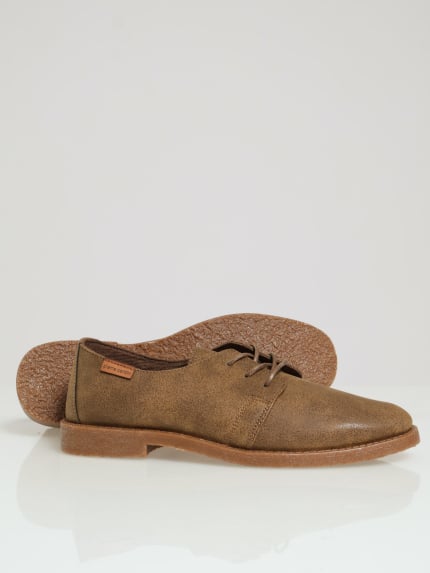 Oxford Lace Up Shoe - Taupe