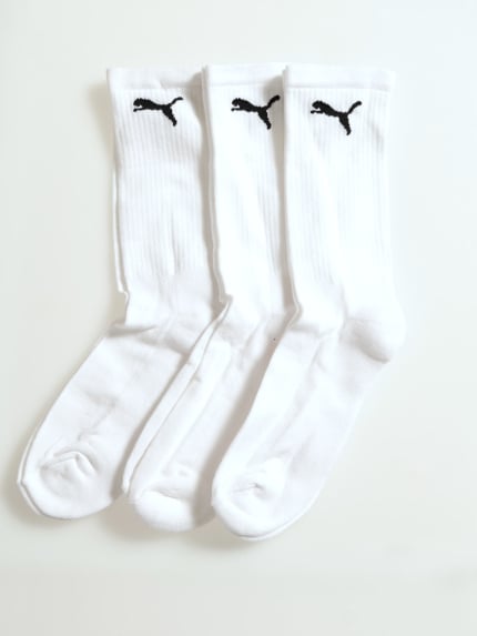 3 Pack Tennis Socks - White/Black