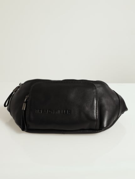Leather Waist Pack - Black