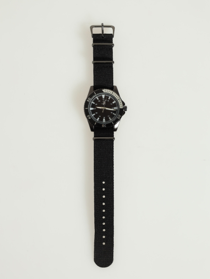 Nylon Strap Watch - Black