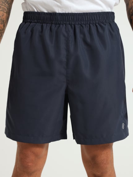 Nylon Active Shorts - Navy