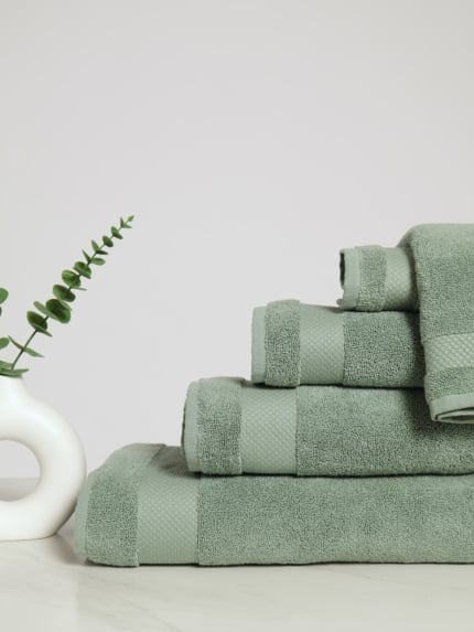 Zero-Twist Luxury Bath Towels - Sage