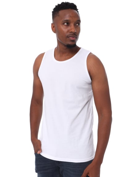 Men's Single Vest - White