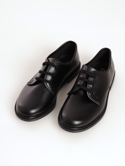 Boys Synthetic Smart Shoe - Black
