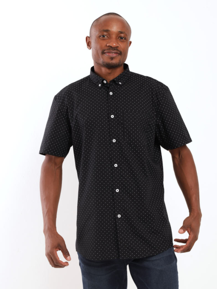 Men's Short Sleeve Shirt - Black