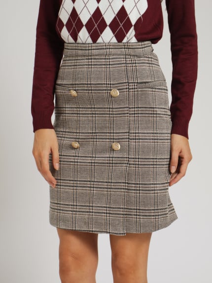 4 Button Pencil Skirt