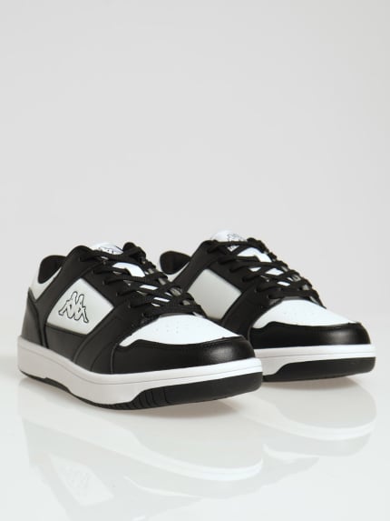 Logo Bernal Lace Up Sneaker - White/Black