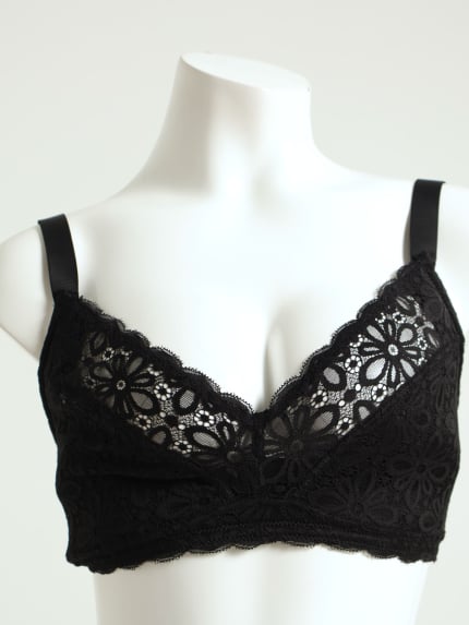 Full Lace Total Support Bra - Black
