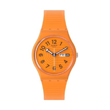 Trendy Lines In Sienna Watch - Orange