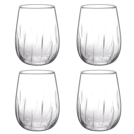 Borgonovo Mistral Wine Aerating Stemless Glass - 4 x 490ml
