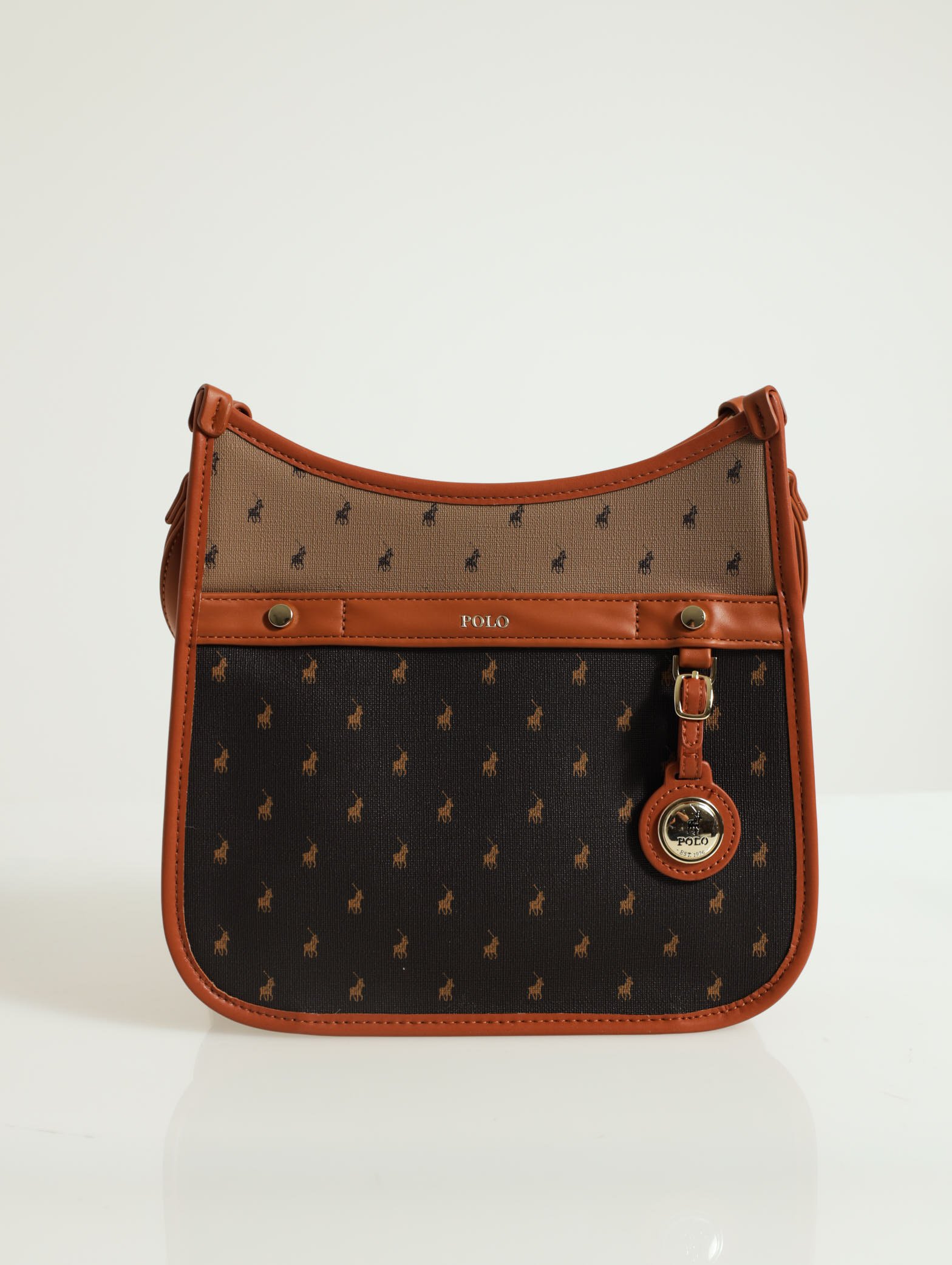 Lady's Briciole Medium Size Hang Bag Black/Beige With Detachable Strap |  eBay