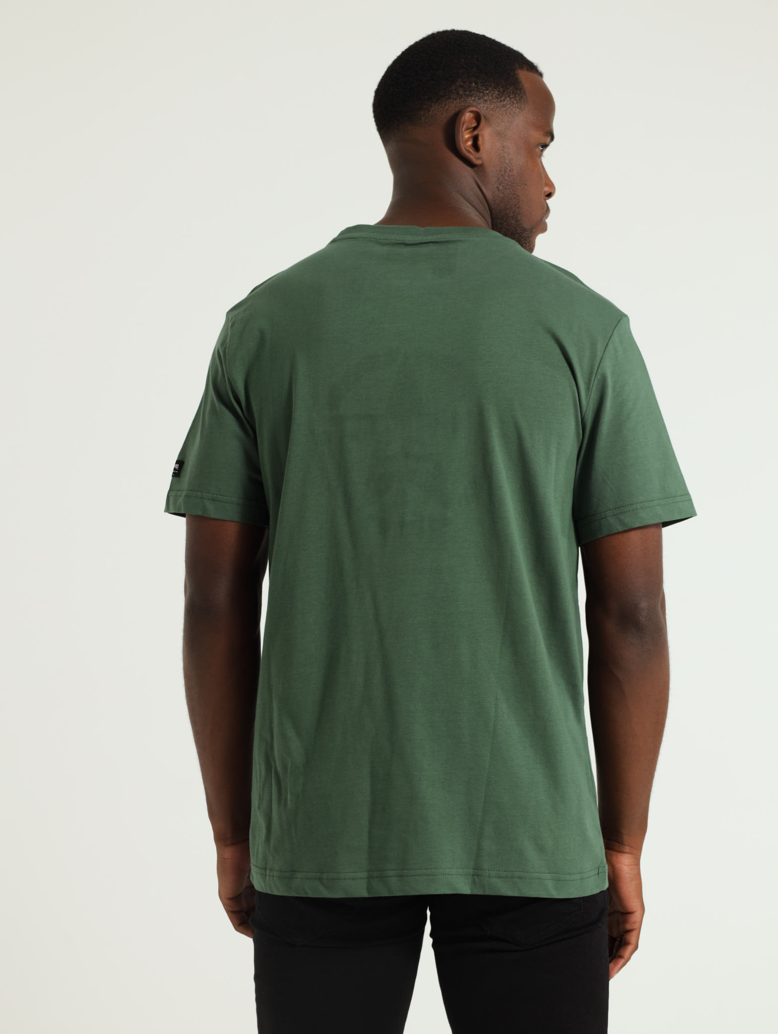 Star Crew Neck Tee - Forest Green