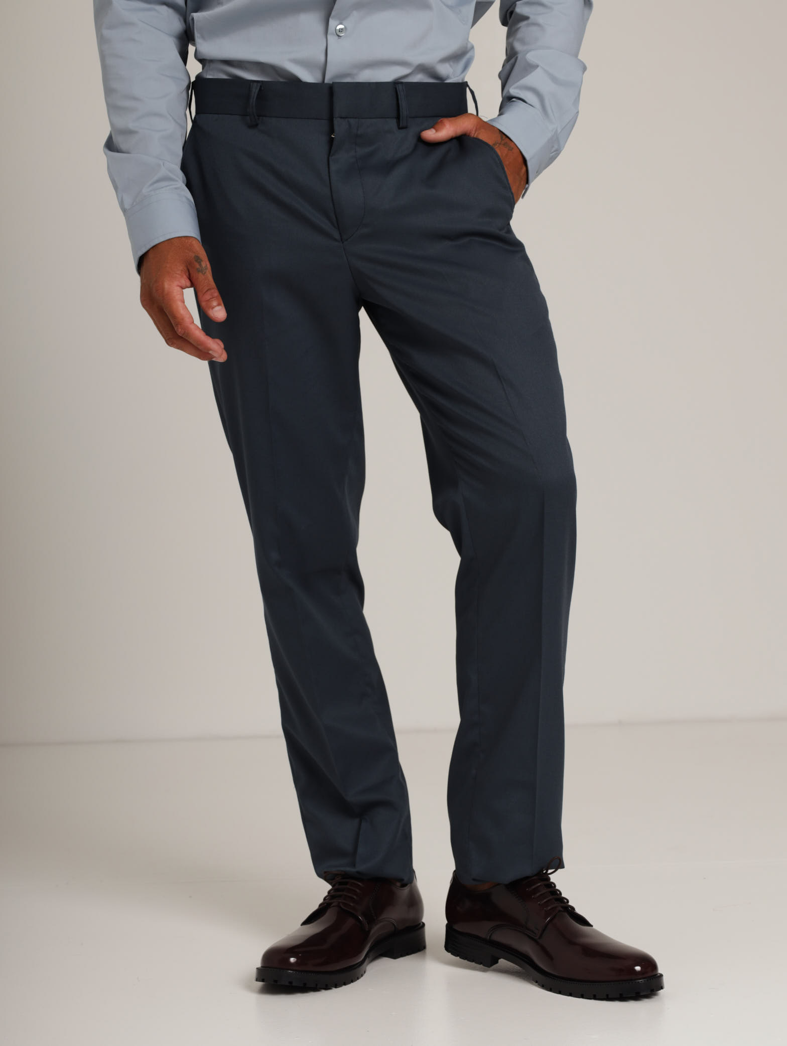 Navy Blue Formal Trouser For Men | Office Wear Pants For Men – Dilutee India