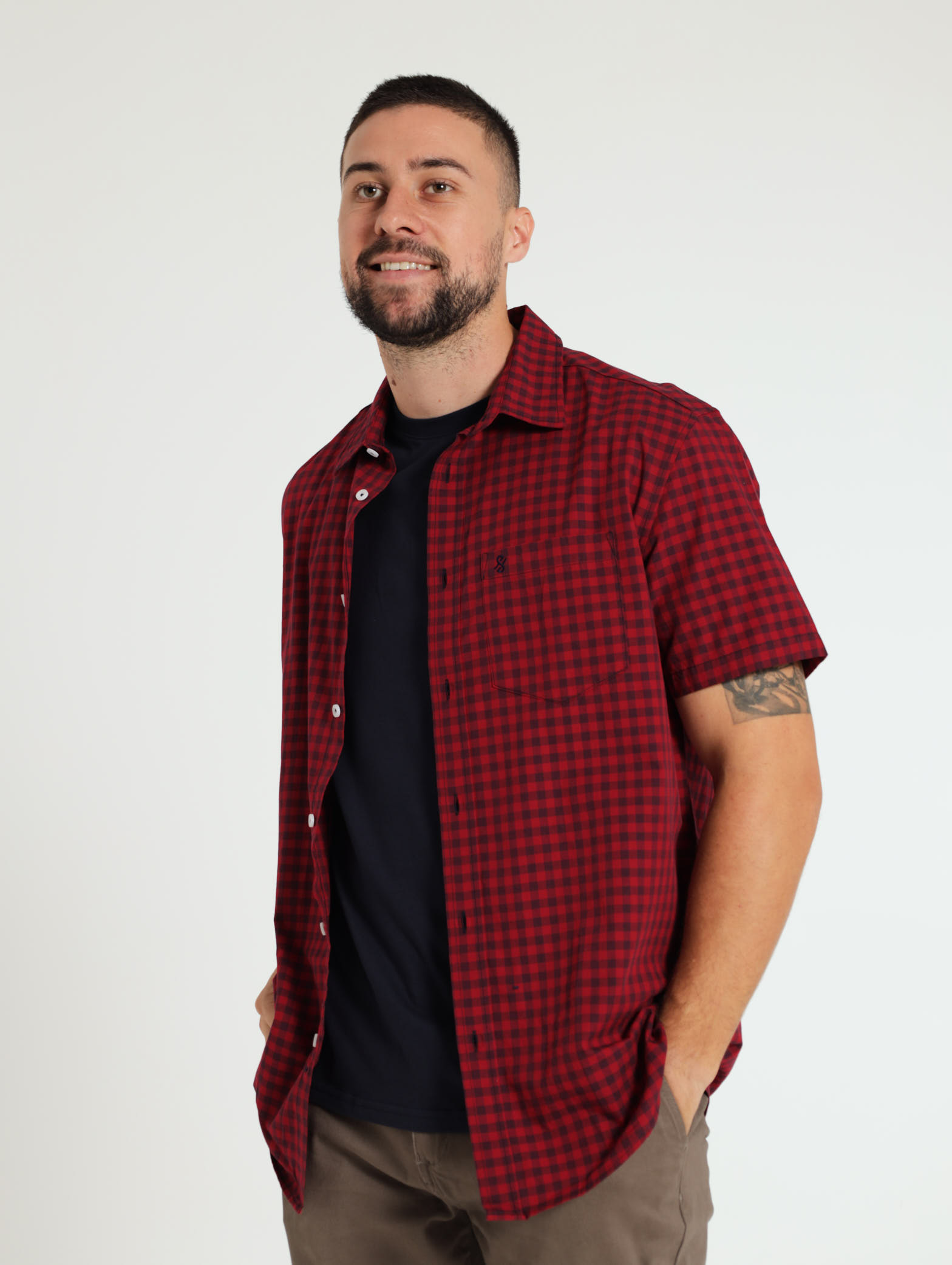 Small Gingham Shirt - Red