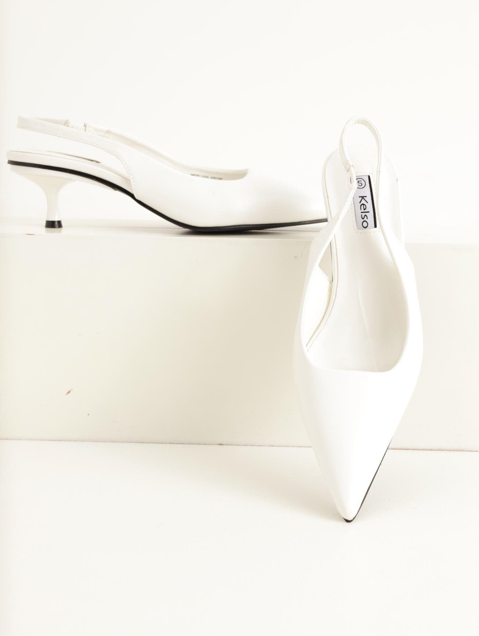 Senso Slingback Block Heel Pumps in White | Lyst