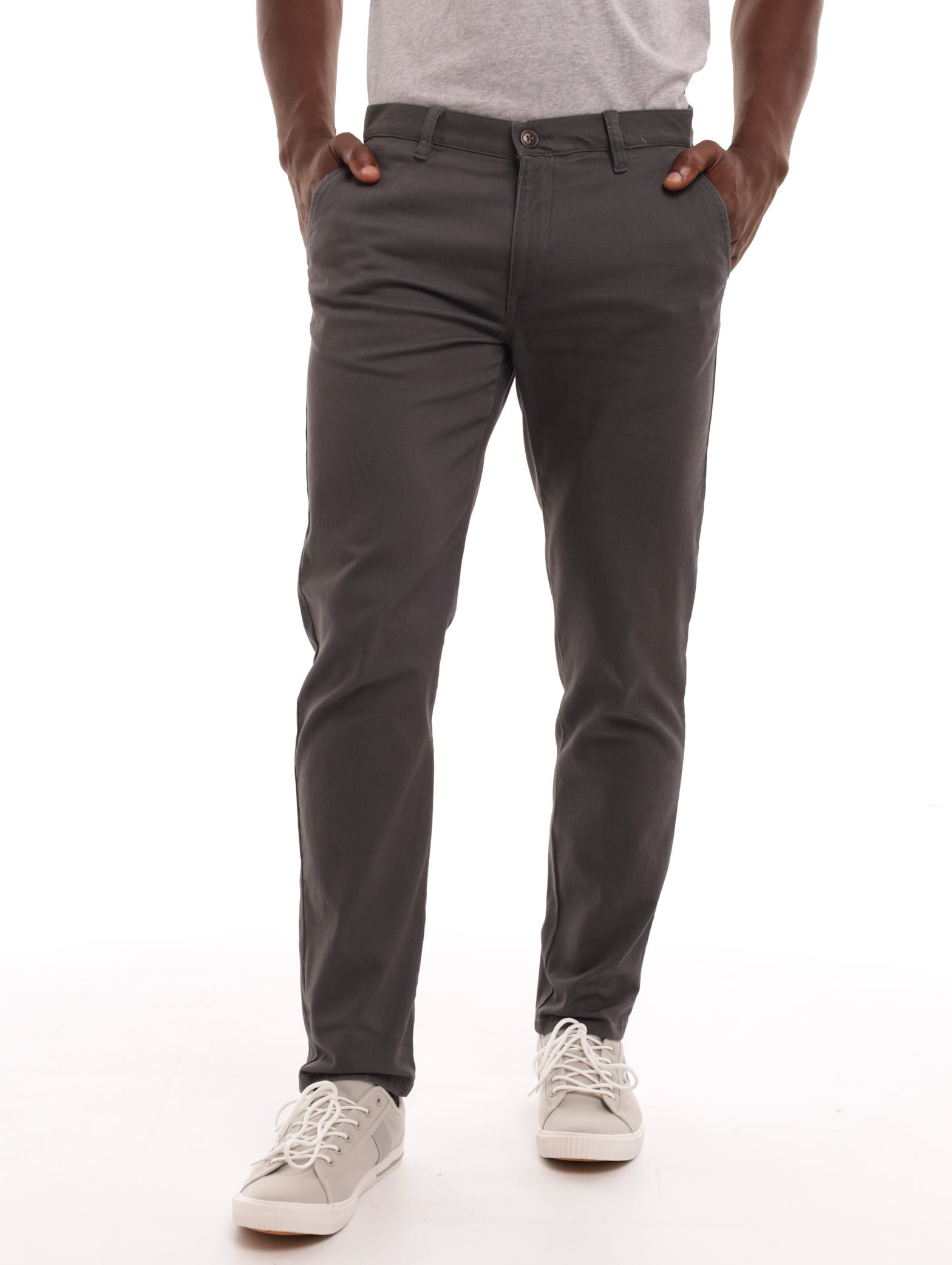 Men's Slim Fit Chino - Charcoal
