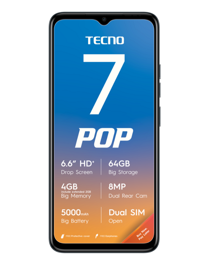 Pop 7 64GB Dual Sim Black Cellphone