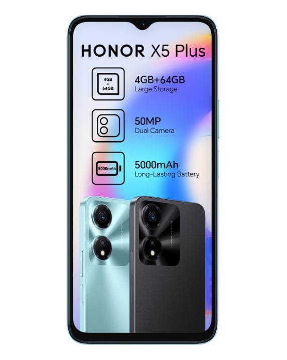 X5 Plus 64GB Dual Sim Cyan Cellphone