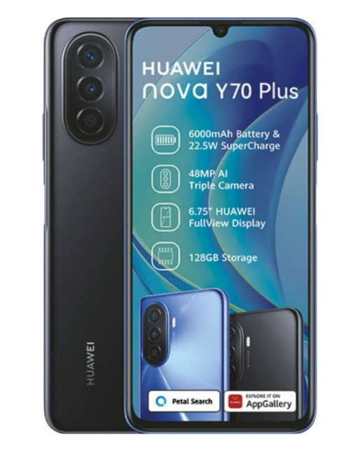 Nova Y70 Plus Dual Sim Black Cellphone